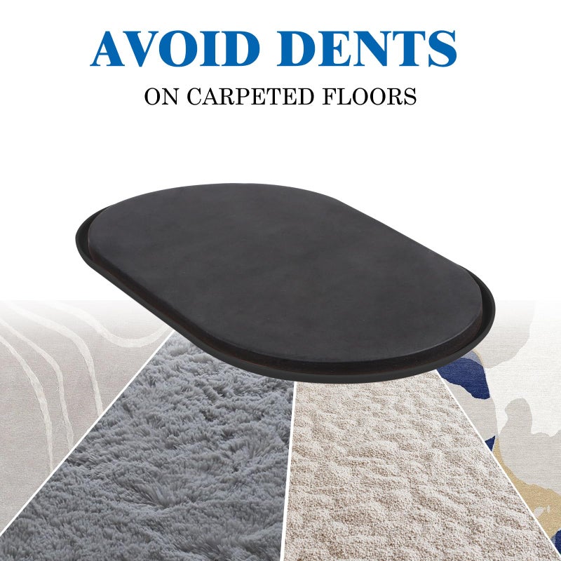 Kayzn Furniture Slider, 3-1/2"" x 6"" Oval Heavy-Duty Furniture Movers, Reusable Carpet Sliders for Furniture, Heavy Furniture Moving Pads Moving Sliders - Protect The Surface of The Carpet (8 Pack) - Image 4